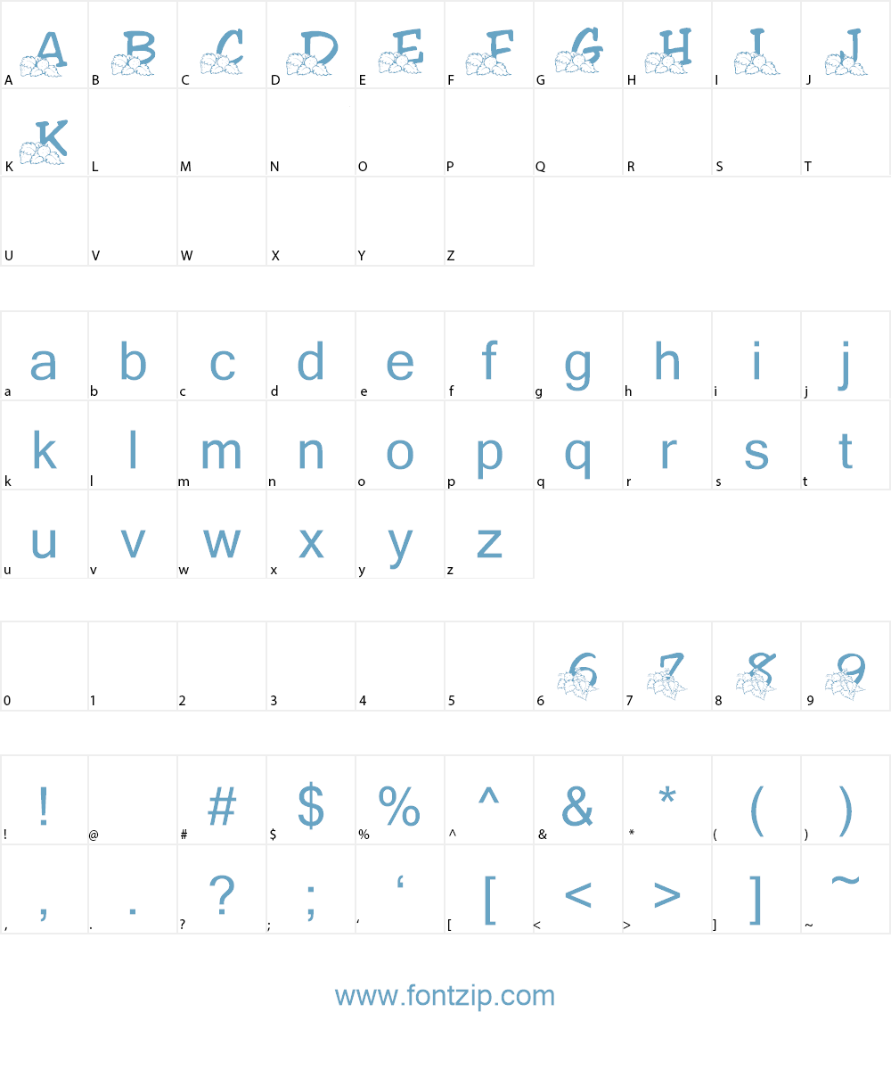 LMS Lindalicious Font Character